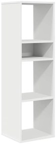 vidaXL Βιβλιοθήκη με 5 Ράφια Λευκή 34x31x112 εκ. Επεξεργασμένο Ξύλο