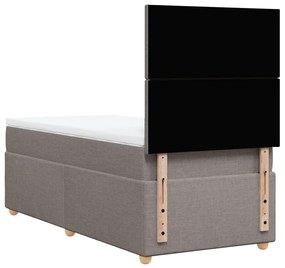 ΚΡΕΒΑΤΙ BOXSPRING ΜΕ ΣΤΡΩΜΑ TAUPE 90X200 ΕΚ. ΥΦΑΣΜΑΤΙΝΟ 3293460