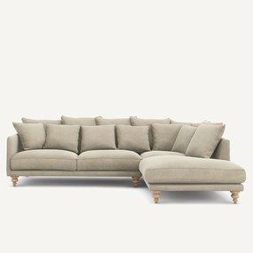 Γωνιακός καναπές από λινό βελούδο, Lazare