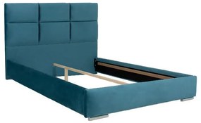 Επενδυμένο Κρεβάτι Berlin Fylliana Τυρκουάζ Διπλό 160x200 εκ. 175x214x115 εκ.