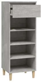 vidaXL Παπουτσοθήκη Γκρι Σκυροδέματος 40x36x105 εκ. Επεξεργασμένο Ξύλο