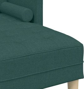 vidaXL Σετ Καναπέ με μαξιλάρι Σκούρο Πράσινο Πολυεστέρας