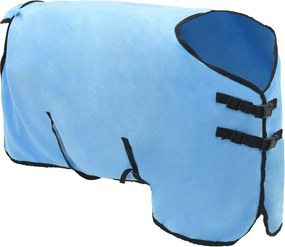 vidaXL Σαμάρι Ίππου Σκούρο Aqua Πολυεστέρας