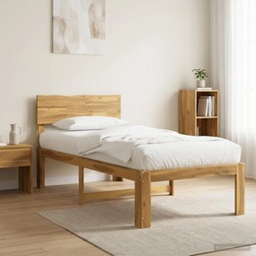 vidaXL Μονό Κρεβάτι με Κεφαλάρι ROSTOCK Λευκό 80 x 200 cm