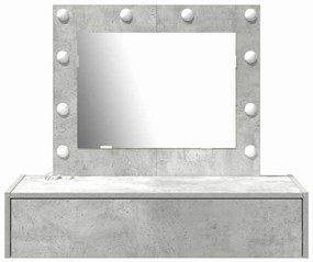 vidaXL Τραπέζι περιποίησης Γκρι 83 x 40 x 70 εκ Επεξεργασμένο ξύλο