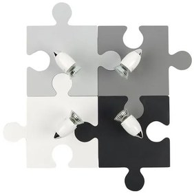 Απλίκα παιδικό φωτιστικό Puzzle τετράφωτο Nowodvorski 9728 Γκρι