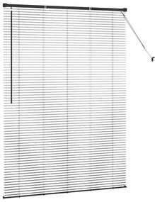 vidaXL Ρολό Παραθύρου με κουρτίνες Μαύρο Αλουμίνιο