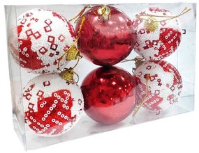 Χριστουγεννιάτικες μπάλες 6τμχ 5cm - Christmas decoration balls 6pcs-036068-190260