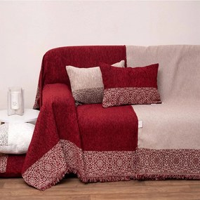 Μαξιλάρι Διακοσμητικό (Με Γέμιση) 2212 Bordo Viopros 32x52 Chenille