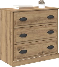 vidaXL Πλαϊνό γραφείο Artisan Oak 70 x 35,5 x 67,5 εκ.