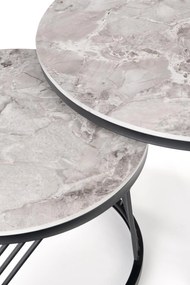 FLAMINGO set of 2 coffee tables, grey marble DIOMMI V-CH-FLAMINGO-LAW