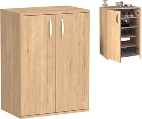 Παπουτσοθήκη - Ντουλάπι Manolo Megapap χρώμα sapphire oak 60x38x81,4εκ.