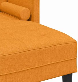 vidaXL Σετ Καναπέ με μαξιλάρι Σκούρο κίτρινο Πολυεστέρας