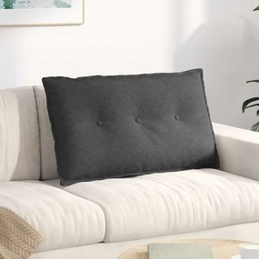 vidaXL Μαξιλάρι Πλάτης Σκούρο Γκρι 80 x 50 x 19 cm