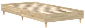 vidaXL Πλαίσιο κρεβατιού χωρίς στρώμα Sonoma Oak 100x200 cm