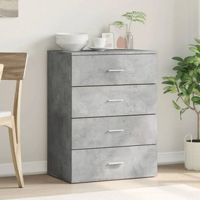 vidaXL Ντουλάπι Γκρι Σκυροδέματος 60x39x80 εκ. Επεξεργασμένο Ξύλο