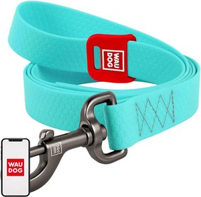 WAUDOG waterproof dog leash 20mm wide, 183 cm long blue