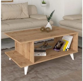 Τραπεζάκι σαλονιού Titus Megapap από μελαμίνη sapphire oak 100x60x45εκ. GP042-0191,2-GP042-0191,2-Καφέ GP042-0191,2