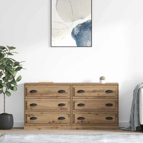 vidaXL Παραδοσιακά Πλευρικά Έπιπλα 2 pcs Artisan Oak