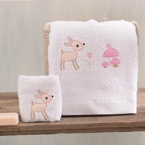 Πετσέτες Βρεφικές (Σετ 2τμχ) Floppy Pink Ρυθμός Σετ Πετσέτες 70x140cm 100% Βαμβάκι