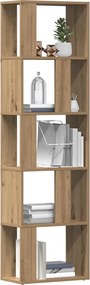 vidaXL Βιβλιοθήκη Artisan Δρυς 45x24x159 εκ. Επεξεργασμένο Ξύλο
