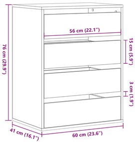 ΣΥΡΤΑΡΙΕΡΑ ΓΚΡΙ SONOMA 60X41X76 ΕΚ. ΑΠΟ ΕΠΕΞΕΡΓ. ΞΥΛΟ 852875