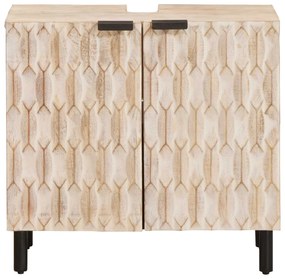 vidaXL Ντουλάπα Νιπτήρα Mπάνιου Μονόχρωμο Λευκό