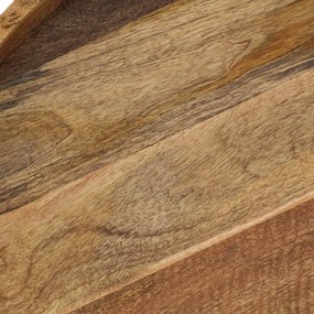vidaXL Τραπεζάκι Σαλονιού 50x40 εκ. από Μασίφ Ξύλο Μάνγκο και Ατσάλι