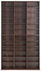 VEVOR Media Storage Cabinet 12 Layers Adjustable DVD Shelves 1080 CDs Espresso