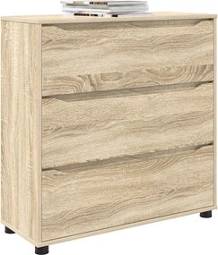 vidaXL Ντουλάπι αποθήκευσης Δρύς Sonoma 80 x 31 x 81 εκ