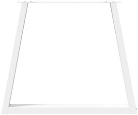 vidaXL Πόδια Τραπεζαρίας Σχήματος V 3 τεμ. Λευκά 70x(72-73,3) εκ. Ατσάλι