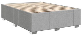 ΚΡΕΒΑΤΙ BOXSPRING ΜΕ ΣΤΡΩΜΑ ΑΝΟΙΧΤΟ ΓΚΡΙ 140X200 ΕΚ. ΥΦΑΣΜΑΤΙΝΟ 3289384