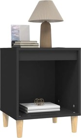 vidaXL Κομοδίνα 2 τεμ. Μαύρα 40 x 35 x 50 εκ.