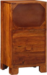 vidaXL Φλοράλ Τραπέζι Τέλους με συρτάρι Καφέ 40 x 35 x 75 εκ