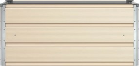 vidaXL Γλάστρα Ελεφαντόδοντο 100 x 50 x 45 cm Επικαλυμμένος Χάλυβας