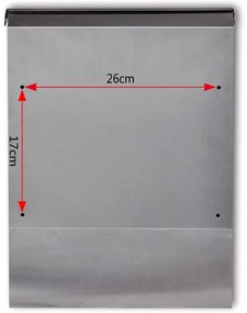 Γραμματοκιβώτιο από Ανοξείδωτο Ατσάλι