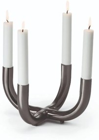 Κηροπήγιο Salone 133006 23x23x12,7cm Black Philippi Stainless Steel