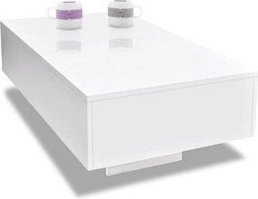 vidaXL Τραπεζάκι Σαλονιού Γυαλιστερό Λευκό