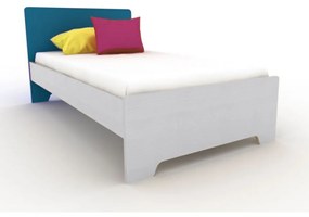 Παιδικό μονό κρεβάτι ELECTRA, με αποθηκευτικό χώρο συρτάρια,  άσπρο, 100x200cm-AST0003