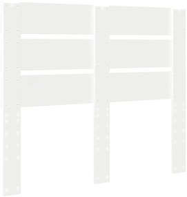 vidaXL Κεφαλάρι με κεφαλάρι Λευκό 120 cm Επεξεργασμένο ξύλο