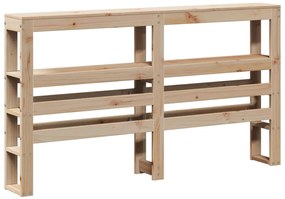 vidaXL Πλαίσιο Κρεβατιού με Κεφαλάρι 120 x 190 εκ. Μασίφ Ξύλο Πεύκου