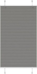 vidaXL Πλισέ περσίδα Ανθρακί 70x100 cm Πλάτος υφάσματος 69,4 cm