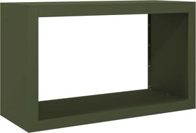 vidaXL Ράφι Καυσόξυλων Πράσινη 100x40x60 εκ. Ατσάλινο