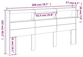 ΚΕΦΑΛΑΡΙ ΜΕ ΑΠΟΘΗΚΕΥΤΙΚΟ ΧΩΡΟ ΚΑΙ LED ΛΕΥΚΟ 200X17X102 ΕΚ. 839217