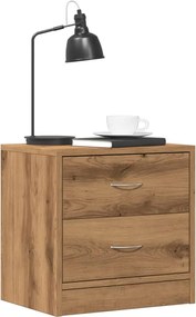 vidaXL Κομοδίνα 2 τεμ. Αρτισιανή Δρυς 40x30x40 εκ. από Επεξεργ. Ξύλο