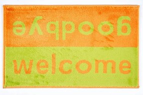 Sdim Πατάκι Εισόδου Μοκέτα  Fashion Welcome Lime Green/Orange 40x67εκ.