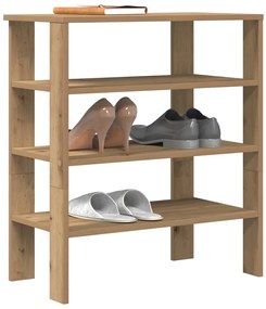 vidaXL Ράφι παπουτσιών Artisan Oak 61x32x70 cm Κατασκευασμένο ξύλο