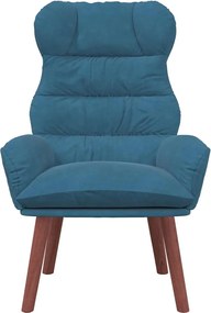 vidaXL Πολυθρόνα Μπλε 69 x 74 x 93 εκ. Βελούδο