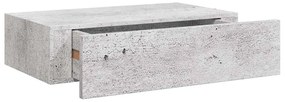 vidaXL Ράφια Τοίχου Συρτάρια 2 τεμ. Γκρι Σκυρ. 40x23,5x10 εκ από MDF