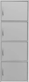 Ντουλάπι-στήλη Soline I pakoworld σε λευκή απόχρωση 40x34.5x120εκ